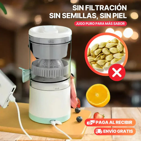 Exprimidor Eléctrico de frutas Portátil Recargable JuiceEase Pro® + Envió GRATIS + Paga en la entrega