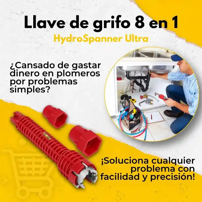Llave multifuncional 14 en 1 para fontanería, plomería, gasfitería