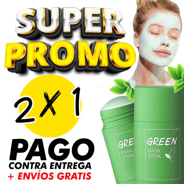 🎁 Compra 1 y lleva 1 GRATIS, Green Mask Elimina impurezas del rostro + Envió GRATIS + Paga en la entrega