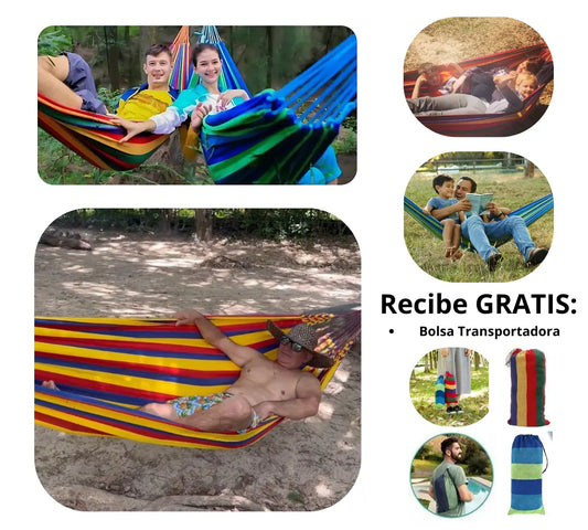2X1 Hamaca colgante artesanal + Envió GRATIS + Paga en la entrega