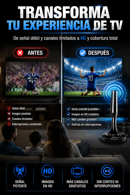 SOLO HOY GRAN LIQUIDACION: Antena Turbo Pro 3000 + Envió GRATIS + Paga en la entrega