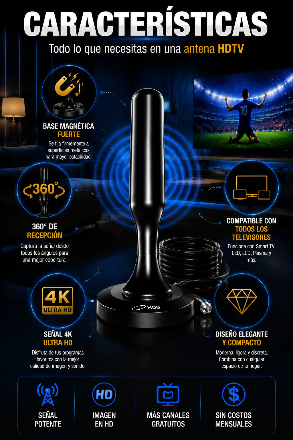 SOLO HOY GRAN LIQUIDACION: Antena Turbo Pro 3000 + Envió GRATIS + Paga en la entrega