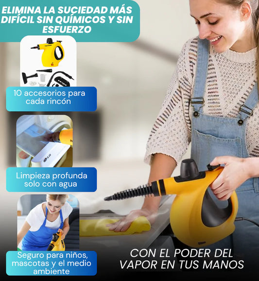 SOLO HOY GRAN LIQUIDACION: Limpiador A Vapor Y Sanitizador + Envió GRATIS + Paga en la entrega