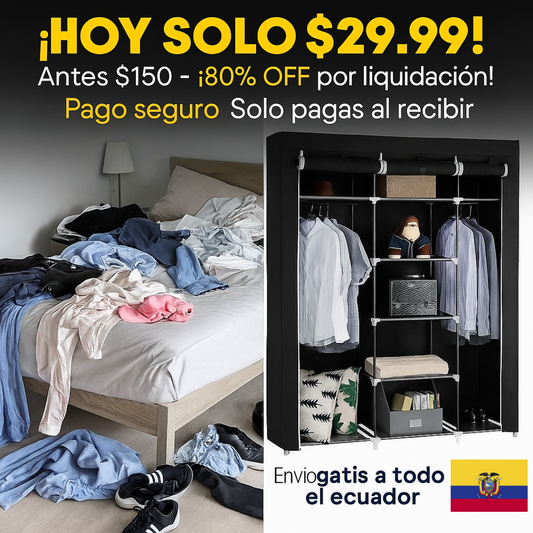 SOLO HOY GRAN LIQUIDACION: Ropero Closet Portátil + Envió GRATIS + Paga en la entrega