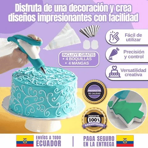 🎁HOY 4 BOQUILLAS GRATIS🎁KIT LAPIZ DECORADOR PARA PASTELES O GALLETAS