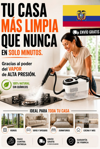 SOLO HOY GRAN LIQUIDACION: Limpiador a vapor portátil Pro 3000 + Envió GRATIS + Paga en la entrega