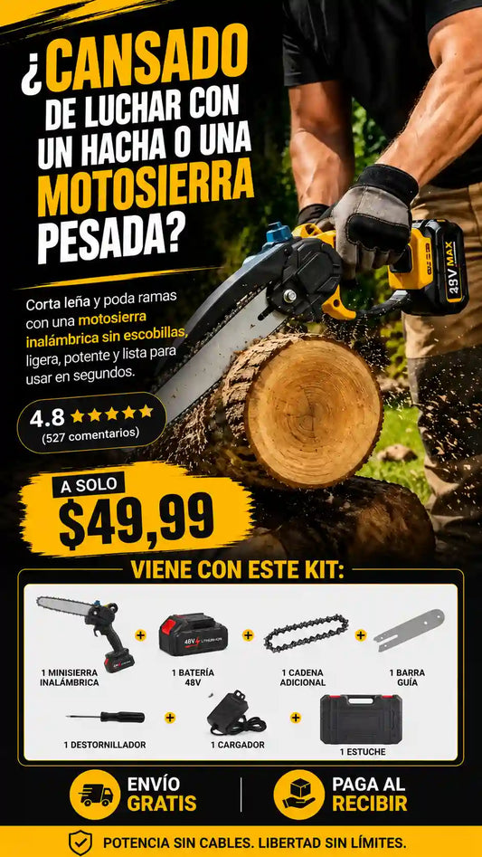SOLO HOY GRAN LIQUIDACION: Motosierra DeWalt Turbo Pro 3000 + Envió GRATIS + Paga en la entrega