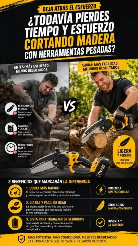 SOLO HOY GRAN LIQUIDACION: Motosierra DeWalt Turbo Pro 3000 + Envió GRATIS + Paga en la entrega