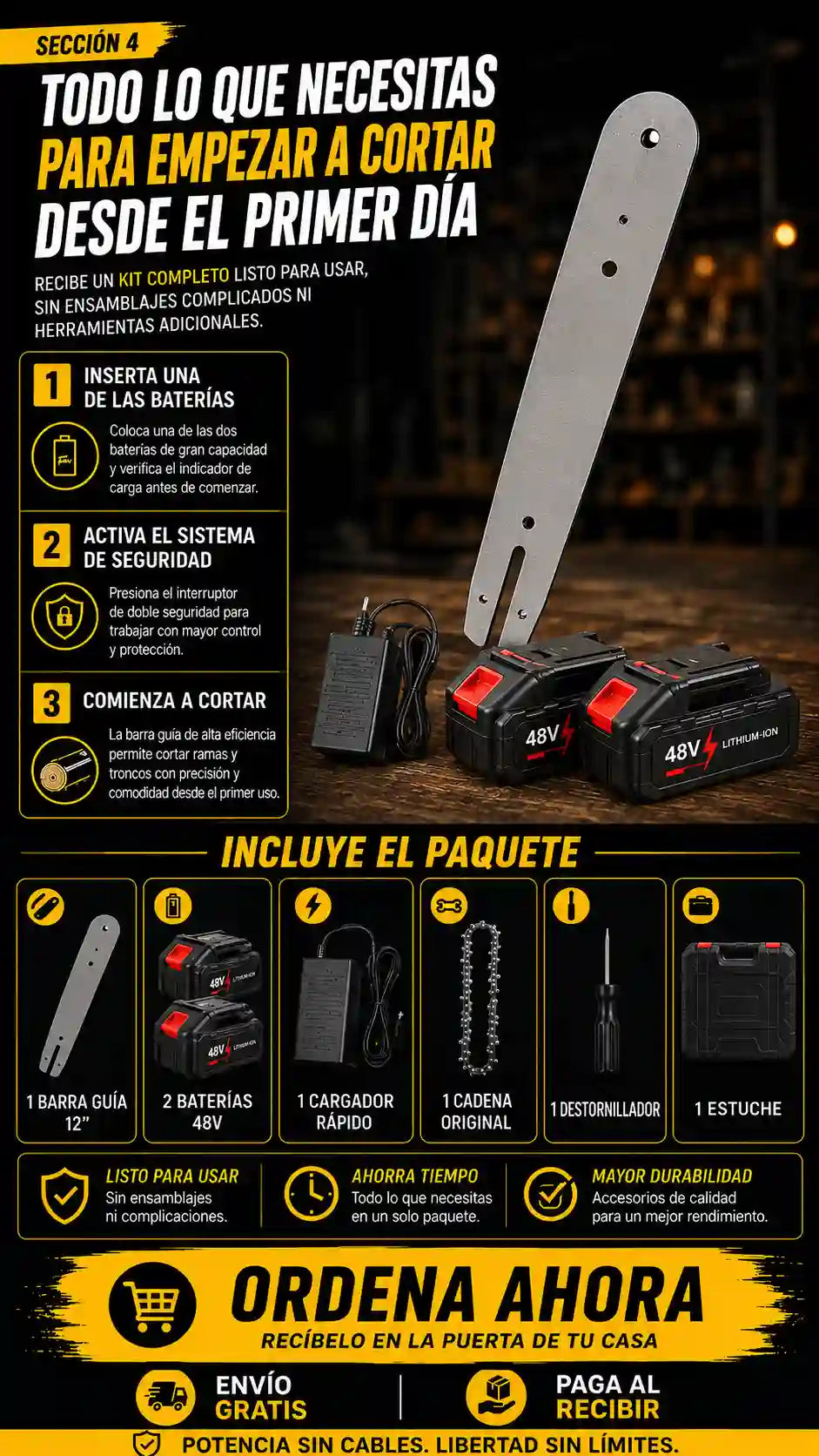 SOLO HOY GRAN LIQUIDACION: Motosierra DeWalt Turbo Pro 3000 + Envió GRATIS + Paga en la entrega