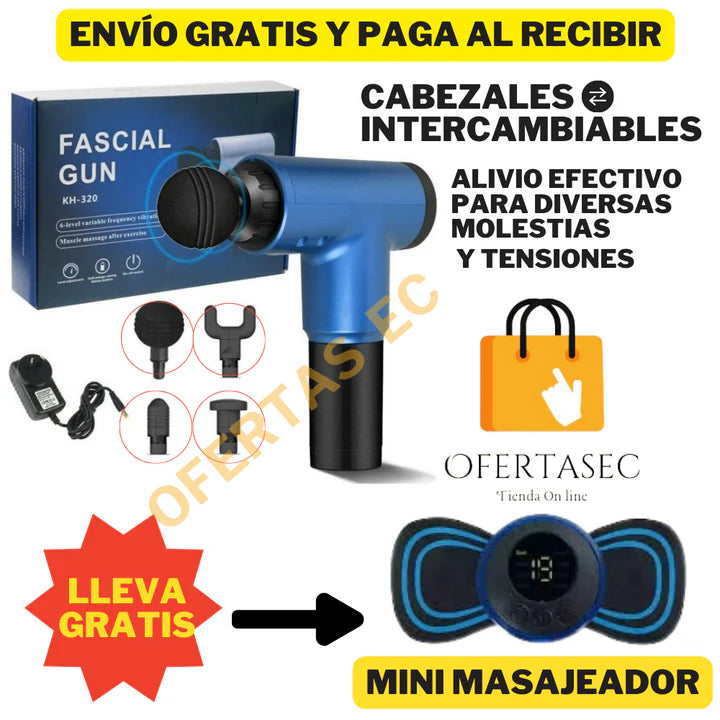 Pistola De Masaje ❗GRATIS mini masajeador❗